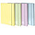 BLASETTI Cartella Pastel One Color - con elastico - 3 lembi - 26 x 35 cm - dorso 12 mm - colori assortiti - 2