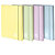 BLASETTI Cartella Pastel One Color - con elastico - 3 lembi - 26 x 35 cm - dorso 12 mm - colori assortiti - 3
