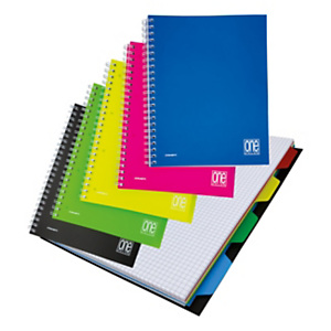 BLASETTI Maxi Blocco Spiralato a quadretti 5 mm One Color, Formato A4+, 120 Fogli, Carta da 70 g/m², Copertina in PPL, Colori Assortiti BLASETTI Maxi Blocco Spiralato a quadretti 5 mm One Color, Formato A4+, 120 Fogli, Carta da 70 g/m², Copertina in PPL, Colori Assortiti