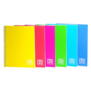 BLASETTI Maxi quaderno spiralato One Color A4+, 140 fogli 1 rigo, Copertina in PPL, Colori assortiti BLASETTI Maxi quaderno spiralato One Color A4+, 140 fogli 1 rigo, Copertina in PPL, Colori assortiti