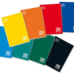 BLASETTI Maxiquaderno One Color - A4 - punto metallico - quadretto 10mm c/margine - 18+1 fogli - 100gr