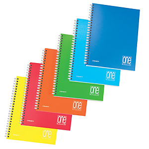 BLASETTI Maxiquaderno One Color - spiralato - s/fori - PPL - A4 - 80 gr - 1 rigo - 80+1 fg BLASETTI Maxiquaderno One Color - spiralato - s/fori - PPL - A4 - 80 gr - 1 rigo - 80+1 fg