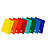 BLASETTI One Color Cartellina a 3 lembi con elastico, 260 x 350 mm, Cartone, Colori assortiti - 1
