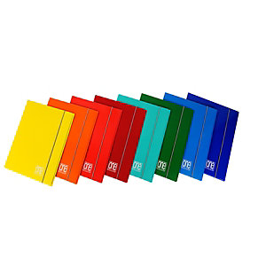 BLASETTI One Color Cartellina a 3 lembi con elastico, 260 x 350 mm, Cartone, Colori assortiti
