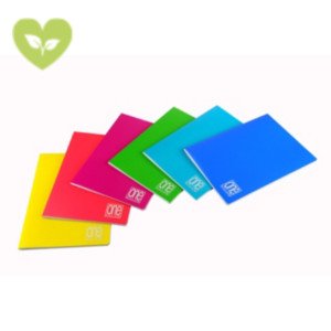 BLASETTI Quaderno Maxi One Color A4, 40+2 fogli a quadretti 4 mm, Carta 80 g/m², Copertina PPL, Colori assortiti (confezione 10 pezzi)