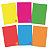 BLASETTI Quaderno Maxi One Color A4, 40+2 fogli a quadretti 4 mm, Carta da 80 g/m², Copertina in cartoncino, Colori Fluo assortiti (confezione 10 pezzi) - 1