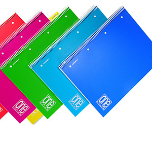 BLASETTI Quaderno One Color - A5+ - forato - quadretto 4 mm - 80 fogli - 80 gr - spiralato - copertina PPL BLASETTI Quaderno One Color - A5+ - forato - quadretto 4 mm - 80 fogli - 80 gr - spiralato - copertina PPL