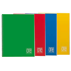 BLASETTI Quaderno One Color - A5 - s/fori - quadretto 4 mm - 60 fogli - 80 gr - spiralato BLASETTI Quaderno One Color - A5 - s/fori - quadretto 4 mm - 60 fogli - 80 gr - spiralato