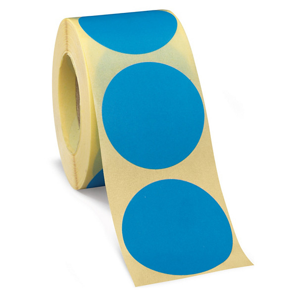 Blauw verwijderbare signaaletiketten diameter 40mm - 1