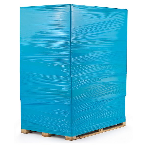 BLauwe rekfolie voor handmatig wikkelen 80% gerecycled RAJA 17 micron - 2