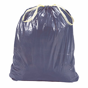 Blauwe vuilniszakken met schuifsluiting 100 L, per 100