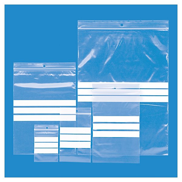 Blixtlåspåsar med skrivfält 50 my - RAJA 70 x 100 mm - 3