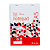 Bloc-notes 100 feuilles agrafées Raja, format A5 (14,8x21cm), 60 g/m², petits carreaux 5x5 - 1