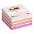 Bloc Post-it® 3 M format 76 x 76 coloris aquarelle rose - 1