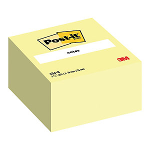 Bloc Post-it® 3 M format 76 x 76 coloris jaune