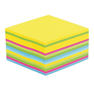 Bloc Post-it® 3 M format 76 x 76 coloris ultra multicolore