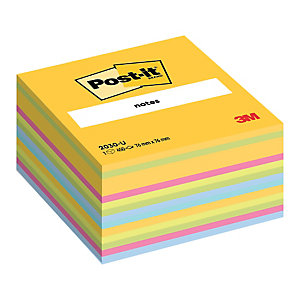 Bloc Post-it® 3 M format 76 x 76 coloris ultra multicolore