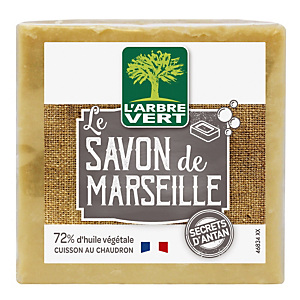 Bloc savon de Marseille L'Arbre Vert 300 g Bloc savon de Marseille L'Arbre Vert 300 g