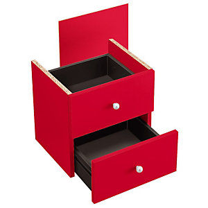 Bloc tiroirs Multicases Color - Rouge