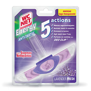 Bloc WC anti-tartre formule 5 actions WC Net Energy Lavender Fresh