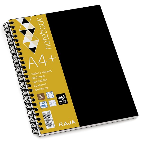 Blocchi spiralati a quadretti con copertina plastificata RAJA - 3