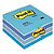 Blok Post-it® 3 M formaat 76 x 76 kleur Aquarel blauw - 2
