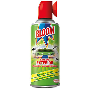 Bloom Barrera Exterior Spray Insecticida contra Mosquitos, Moscas y Hormigas, 400 ml Bloom Barrera Exterior Spray Insecticida contra Mosquitos, Moscas y Hormigas, 400 ml