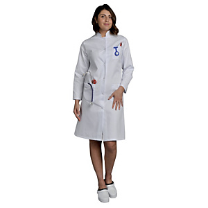 Blouse femme pour milieu médical, polycoton, coloris blanc, taille 40 / 42 Blouse femme pour milieu médical, polycoton, coloris blanc, taille 40 / 42