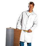 Blouse homme manches longues 100% coton blanc, taille 52 / 54 Blouse homme manches longues 100% coton blanc, taille 52 / 54