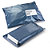 Blue plastic mailing bags, 216x356mm, pack of 1000 - 1