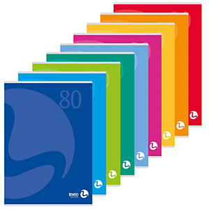 BM Maxiquaderno Color 80 - A4 - 1 rigo - 80 fogli - 80gr - copertina 250gr
