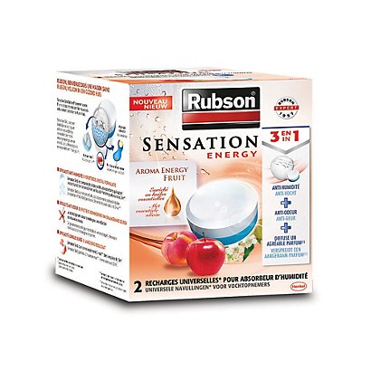 Boîte de 2 Tablettes Sensation Energy Fruit pour absorbeur d'humidité - 1