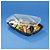 Boîte alimentaire plastique noire à compartiments
 - 3