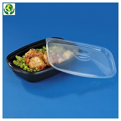 
Boîte alimentaire plastique noire Marmipack® 