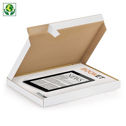 Boîte blanche pour boîtes aux lettres avec fermeture adhésive - 1