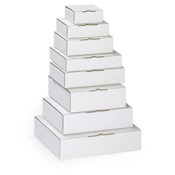 Boîte blanche avec calage mousse RAJA, 240 x 180 x 50 mm - 2