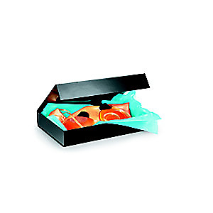 Boîte cadeau carton fermeture aimantée L.37,5 x l.26,5 x H.6,5 cm - Noir brillant Boîte cadeau carton fermeture aimantée L.37,5 x l.26,5 x H.6,5 cm - Noir brillant