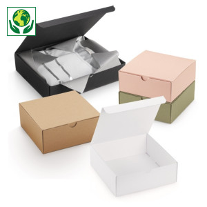 Boîte cadeau avec couvercle fixe Boîte cadeau avec couvercle fixe