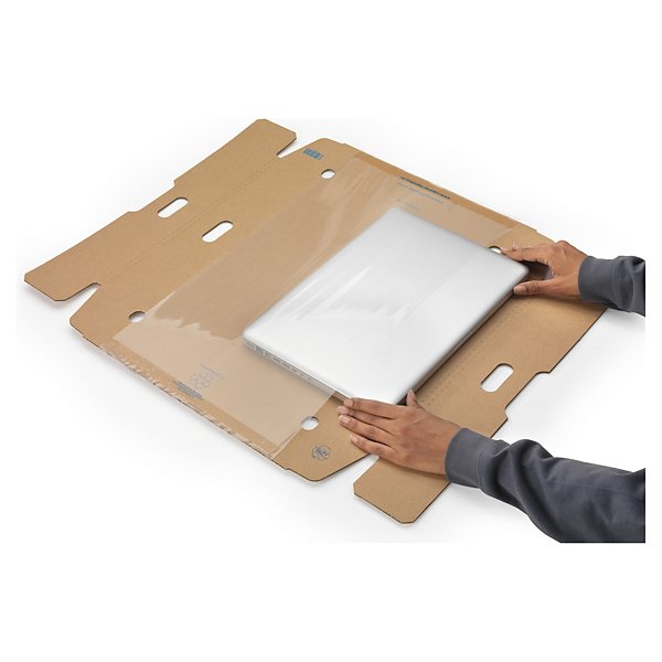 Boîte avec calage film pour ordinateur portable 17” à 19” 55,5x37x13 - 6