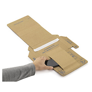 Boîte avec calage papier pour smartphone