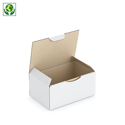 Boîte carton blanche d’expédition RAJA 15x10x7 cm - 1