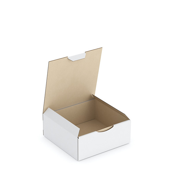 Boîte carton blanche d’expédition RAJA 15x15x6 cm - 1