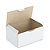 Boîte carton blanche d’expédition RAJA 19,5x13,5x9 cm - 1