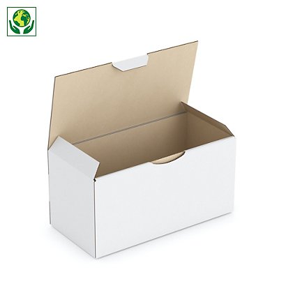 Boîte carton blanche d’expédition RAJA 20x10x10 cm - 1