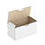 Boîtes carton blanche d'expédition RAJAPOST 20 x 10 x 10 cm, lot de 50 - 1