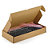 Boîte carton brune avec fermeture latérale 25x15x10 cm - 1