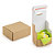 Boîte carton brune avec fermetures adhésives "aller-retour" - 1