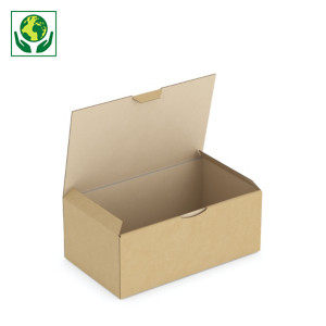 Boîte carton d'expédition simple cannelure brune RAJAPOST  - Best Price