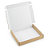 Boîte carton avec fermeture latérale intérieur blanc 40 x 40 x 12 cm - 6
