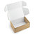 Boîte carton avec fermeture latérale intérieur blanc 40 x 40 x 12 cm - 3